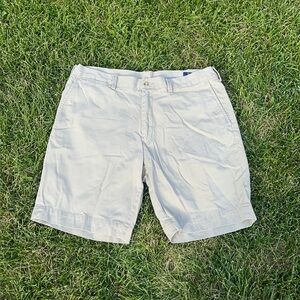Ralph Lauren Tan Flat Front Shorts